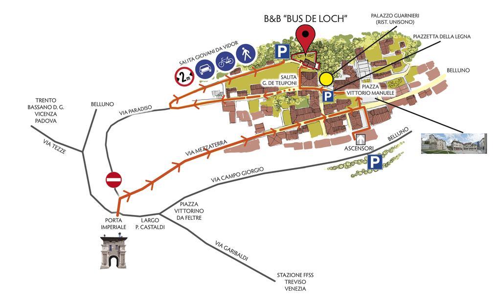Bus De L'Och Bed and Breakfast Feltre Exterior foto
